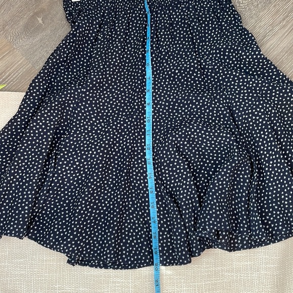 Esprit A-line Full Skirt, Navy Blue with Stars, Size Medium - Picture 4 of 6